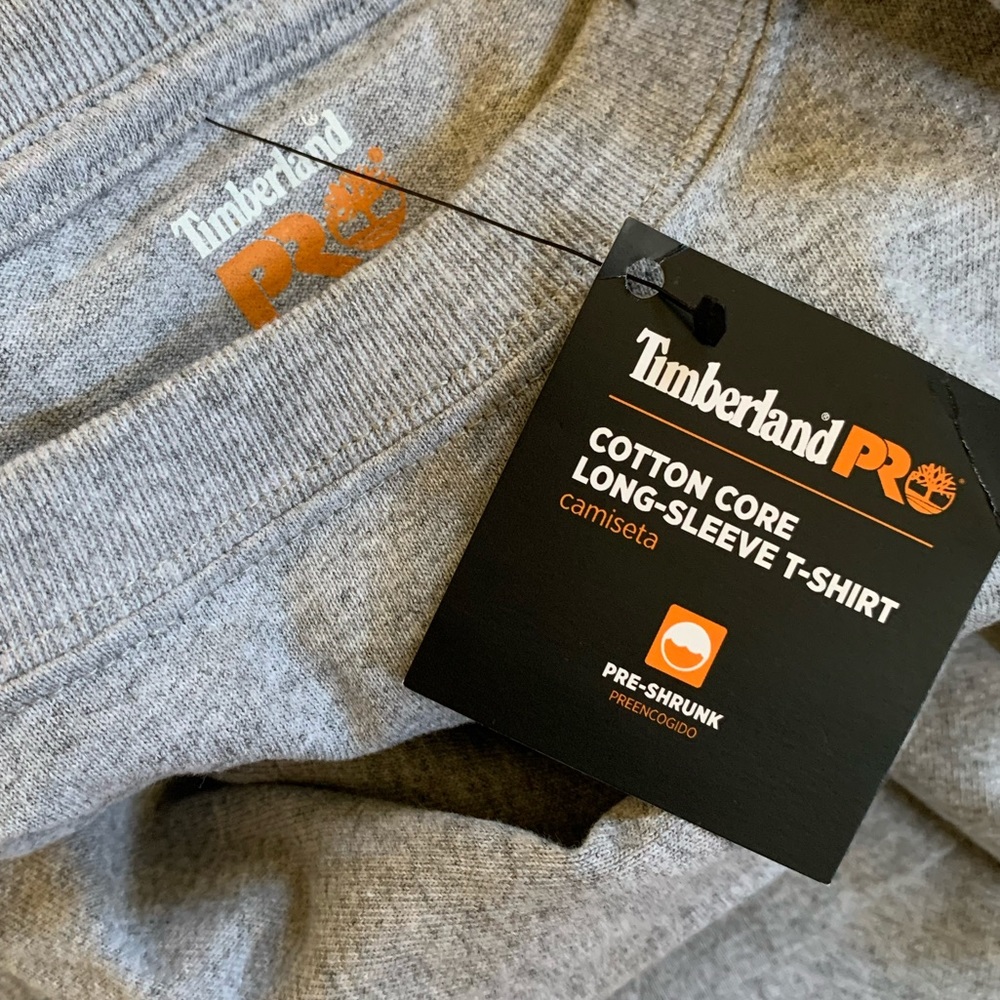 Timberland Pro Grey Long Sleeve T-Shirt - Picture 6 of 6